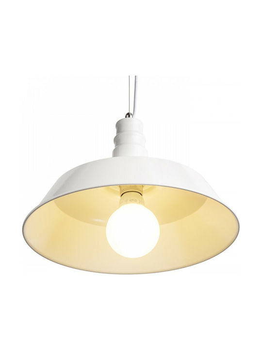 Rendl Light Studio Goldie 36 Pendant Light Single-Light Bell for Socket E27 White