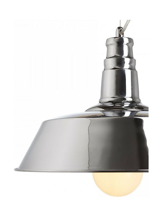 Rendl Light Studio Goldie 36 Pendant Light Single-Light Bell for Socket E27 Silver