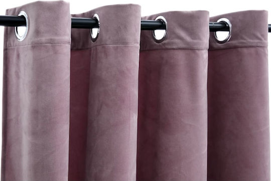 vidaXL vidaXL Vorhang mit Grommets Rosa 290x245cm