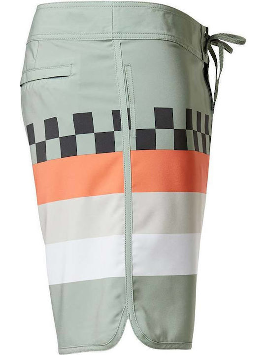 Reset Stretch 18 Men's Swimwear Bermuda Relative Green Striped