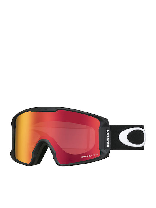 Oakley Line Miner Ochelari de Schi pentru Adulți Negri cu Lentilă Oglindă Roșie Oakley Line Miner Ochelari de Schi pentru Adulți Negri cu Lentilă Oglindă Roșie