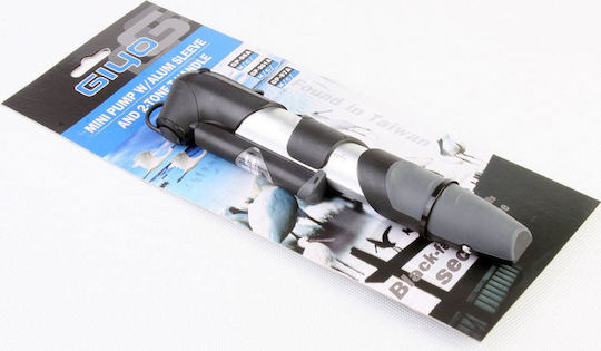Giyo GP-961A Mini Hand Air Pump with Manometer Silver