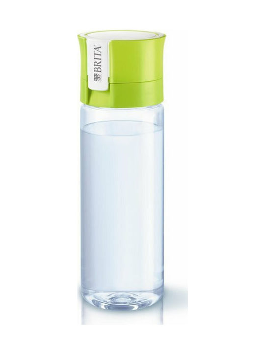 Brita Fill & Go Vital Water Bottle Plastic with Filter 600ml Transparent Lime