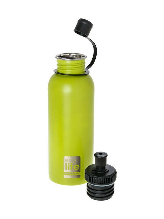 Ecolife Ανοξείδωτο Παγούρι 600ml Πράσινο