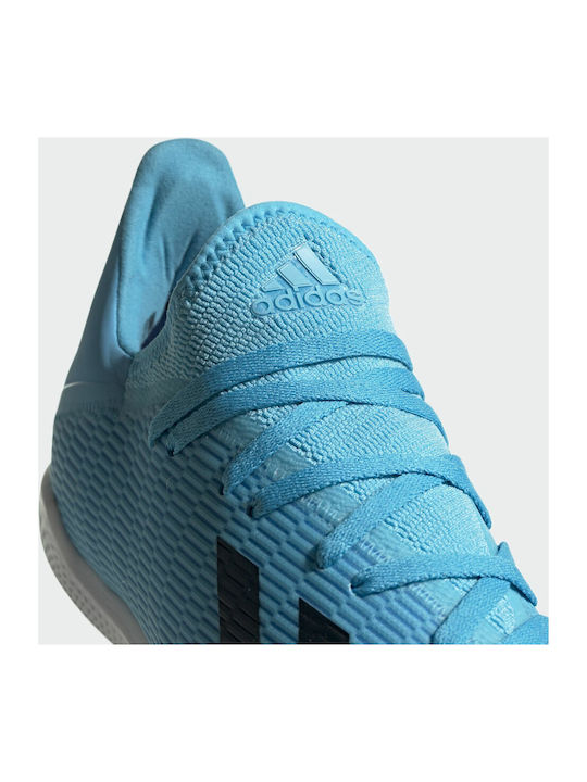 Adidas X 19.3 TF Scăzut Pantofi de fotbal cu clești mulați Bright Cyan / Core Black / Shock Pink