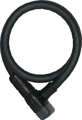 Abus Steel-O-Flex Microflex 6615K Κλειδαριά Ποδηλάτου Κουλούρα με Κλειδί Μαύρη