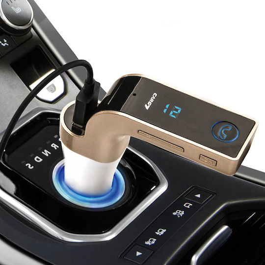 FM Transmitter Αυτοκινήτου CarG7 με Bluetooth / MicroSD
