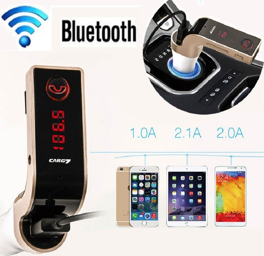 FM Transmitter Αυτοκινήτου CarG7 με Bluetooth / MicroSD Skroutz.gr