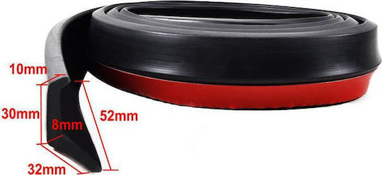 Samurai Protecții Bandă pentru Bară Auto 2.5m x 5cm 1buc Negru