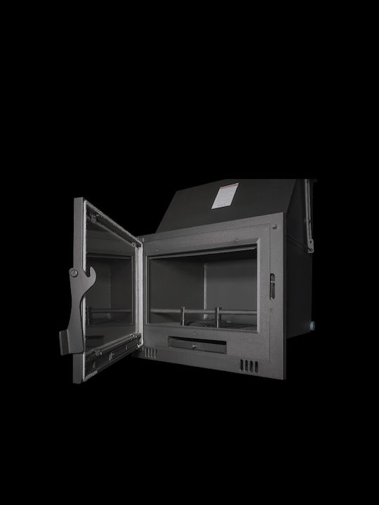Metlor LDA 600/20 CS Ενεργειακό Τζάκι Ξύλου Καλοριφέρ 22.7kW Ίσιο με Ανοιγόμενη Πόρτα Κλειστού Δοχείου