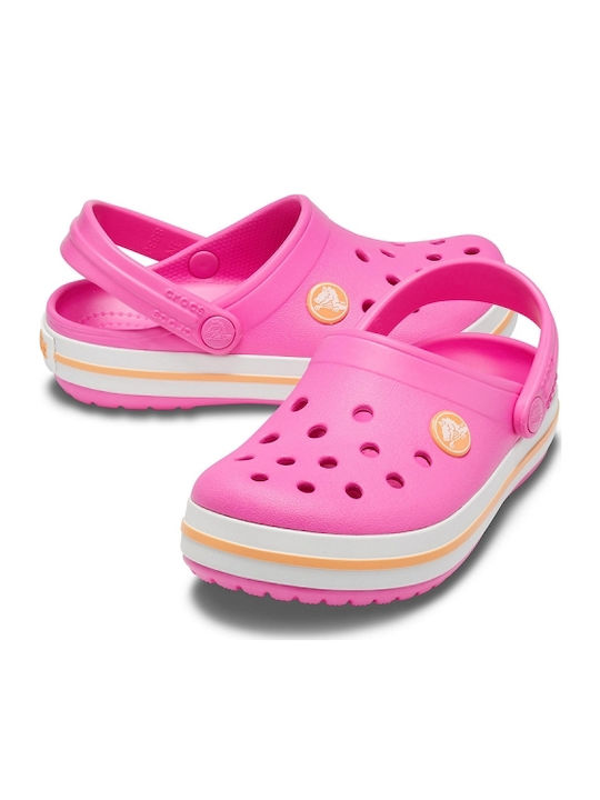 Crocs Παιδικά Ανατομικά Σαμπό Θαλάσσης για Κορίτσι Crocband Ροζ