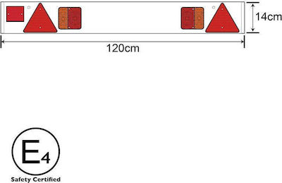 Autoline Car Towing & Trailer Light Set with Screws 2pcs