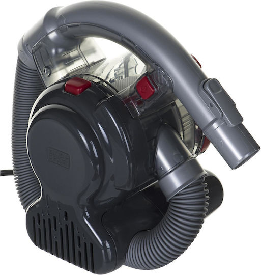 Black & Decker Car Handheld Vacuum Dry Vacuuming with Power 12.5W & Lighter Cable 12V Gray