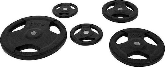 AMILA Set of Plates Olympic Type Rubber 1 x 10kg Φ50mm with Handles
