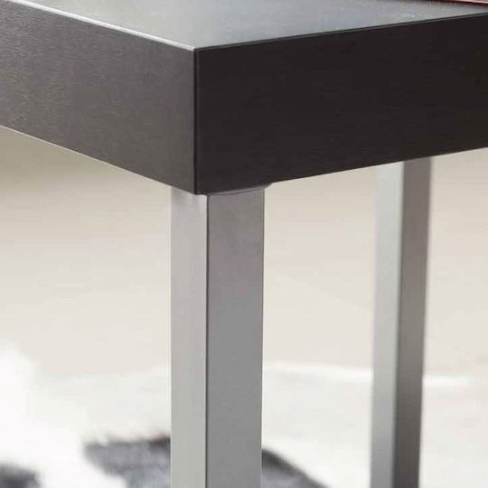 Element-System Furniture Leg made of Metal Suitable for Table in White Color 2.5x2.5x70cm