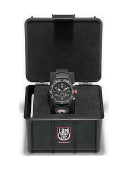 Luminox Bear Grylls Survival Uhr Chronograph Batterie mit Schwarz Kautschukarmband