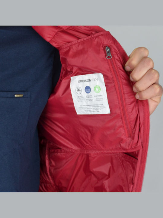 Sleeveless Winter Jacket Puffer Red
