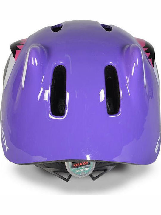 Byox Y26 Kati Kids' Helmet for City Bike Purple with LED Light