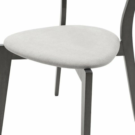 Toto Kitchen Wooden Chair Rustic Grey 45.5x51.5x77cm