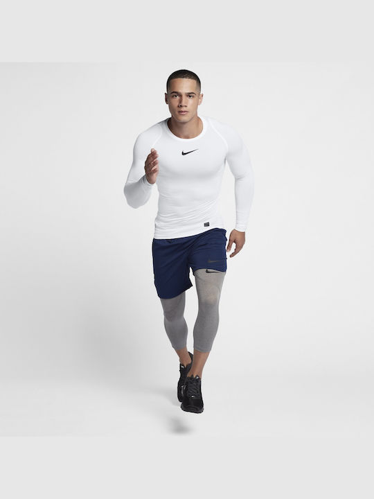 Nike Pro Top Herren Thermo Langarmshirt Weiß