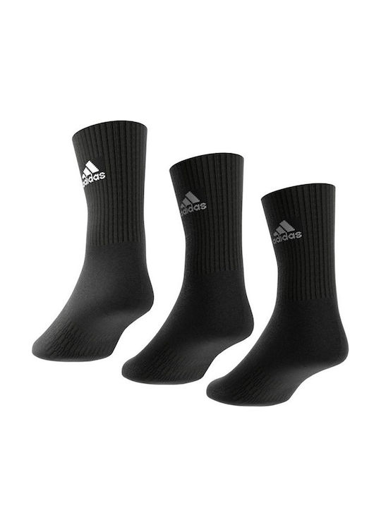 adidas Performance Αθλητικές Κάλτσες Μαύρες 3 Ζεύγη