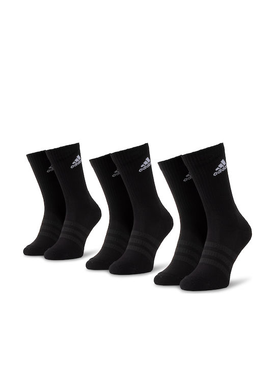adidas Performance Αθλητικές Κάλτσες Μαύρες 3 Ζεύγη