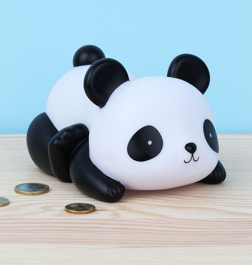 A Little Lovely Company Panda Kinder Spardose Plastik Weiß 16x9x11cm