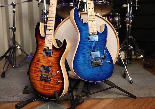 Cort G290 FAT Elektrische Gitarre Stratocaster mit HH Tonabnehmerkonfiguration Antique Violin Burst