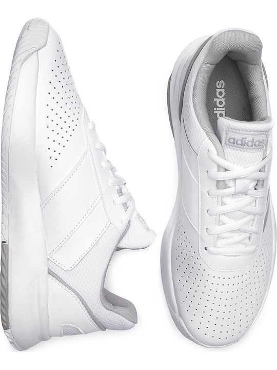 adidas Courtsmash Women's Tennis Shoes for All Courts Cloud White / Matte Silver / Grey Two