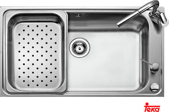 Teka Big Bowl 86 1C (Bahia) Ένθετος Inox Σατινέ Μ86xΠ50cm Ασημί Teka Big Bowl 86 1C (Bahia) Ένθετος Inox Σατινέ Μ86xΠ50cm Ασημί