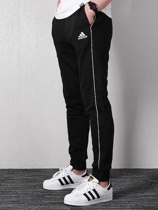 Adidas Core 18 Παντελόνι Φόρμας με Λάστιχο Fleece Μαύρο