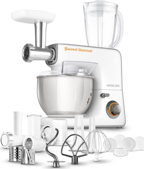 Sencor Stand Mixer 1000W with Stainless Mixing Bowl 5.5lt