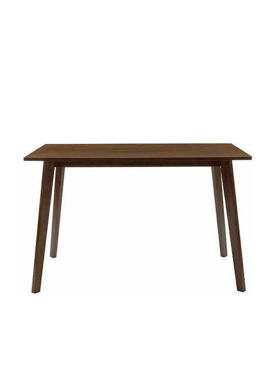 Benson Table Kitchen Wooden Walnut 120x75x75cm