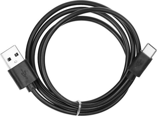 Partner Tele Regular USB 2.0 Cablu USB-C bărbătesc - USB-A Negru 2m Bulk