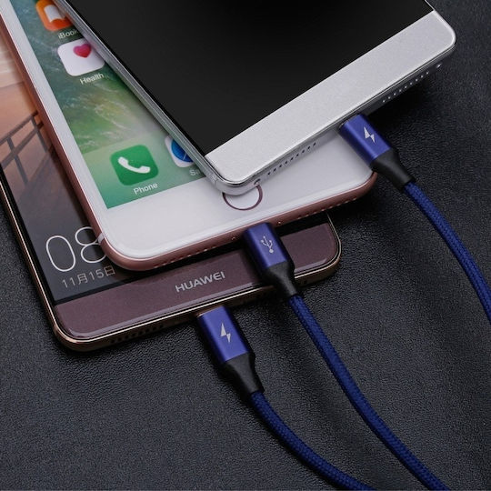 Baseus Excellent 3in1 Regular USB to Lightning / Type-C / micro USB 1.2m 2A Cable (CA3IN1-ZY01)