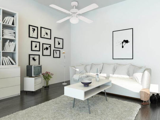 Westinghouse Vegas Ceiling Fan 105cm with Light White/White Washed Pine