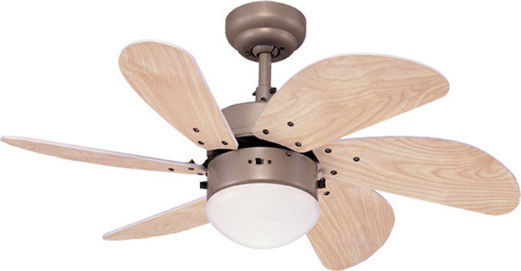 Westinghouse Turbo Swirl Ανεμιστήρας Οροφής 76cm με Φως Light Maple