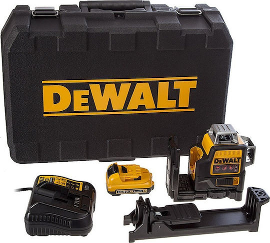 Dewalt DCE089D1R Αυτορυθμιζόμενο Γραμμικό Αλφάδι Laser Κόκκινης Δέσμης 10.8V με Εύρος Εργασίας 15m