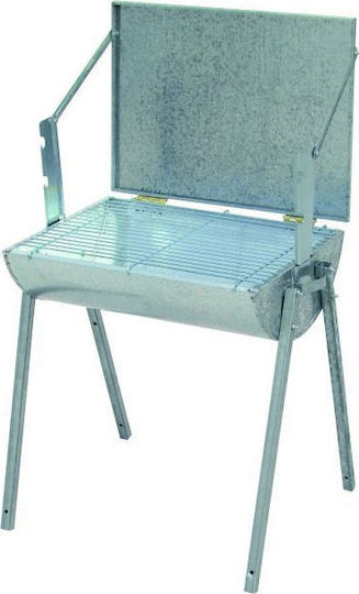 Biofan Galvanized Charcoal Grill with Lid 68cmx37cm