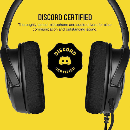 Corsair HS35 Über Ohr Gaming-Headset mit Verbindung 3,5mm Schwarz