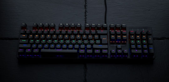 Zeroground KB-2600G Simeto Gaming Tastatură Mecanică cu Custom Blue comutatoare și iluminare RGB (Engleză US)
