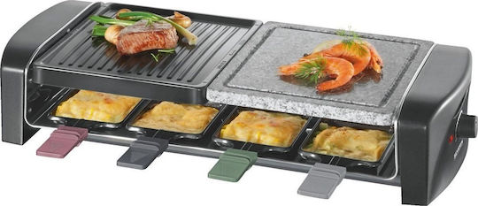 Severin RG9645 Tabletop Electric Grill Raclette Smooth and Ribbed Plate 1400W 42cmx21cmcm