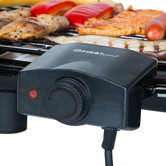 First Austria Fa5350 Electric Grill With Legs Grate 2000W With Adjustable Thermostat 45x22cm