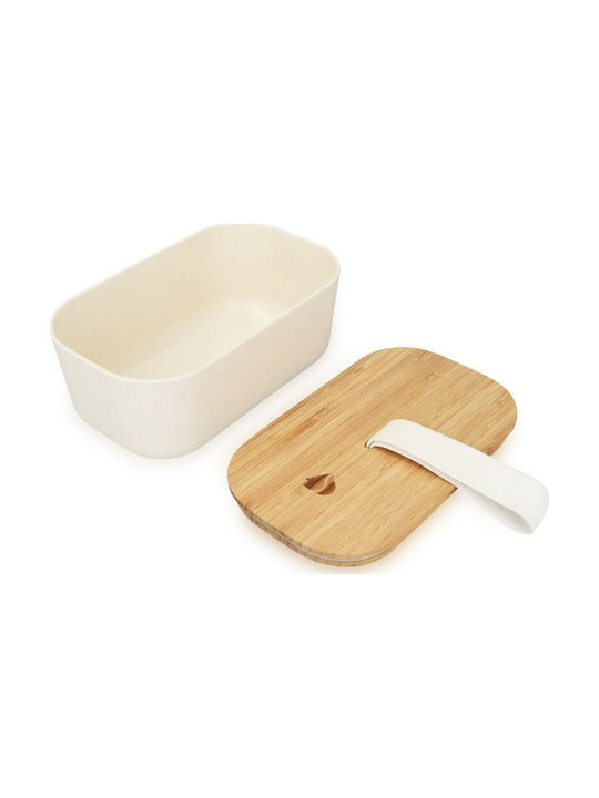 Navaris Bento Δοχείο Φαγητού Μπαμπού White 1lt