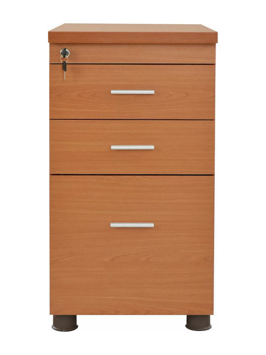 Schublade Büro Vance mit Schloss Cherry 40x46x75cm