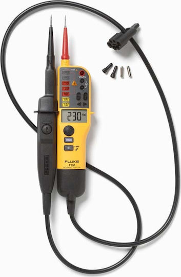 Fluke Spannungsprüfer T130 AC/DC Kategorie IV mit Messbereich 6 - 690V