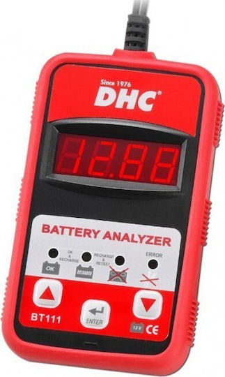 DHC BT111 Digital Battery Tester with Crocodile Clips