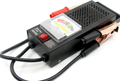 BT100 Analog Battery Tester with Crocodile Clips