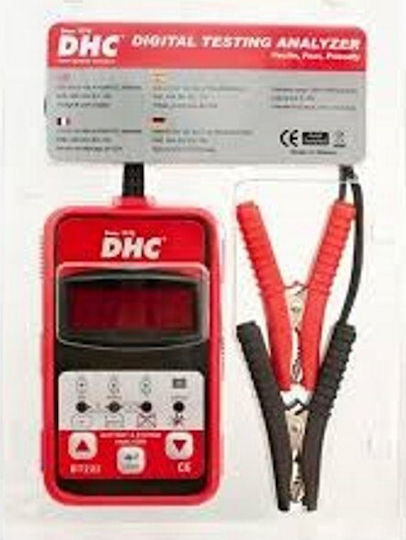 DHC BT111 Ψηφιακό Battery Tester με Κροκοδειλάκια