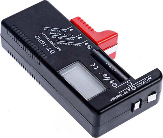 Bigstren BT-168D Digital Battery Tester with Battery Size Adjustment Lever